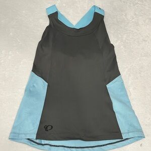 Pearl Izumi Women’s Active Ride Black and Blue Cycling Tank Triathlon Top Medium